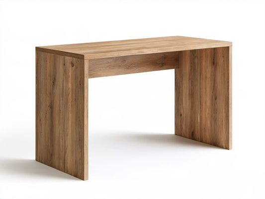 Biurko komputerowe z płyty laminowanej w kolorze dębu naturalnego, 120 × 60 × 75 cm